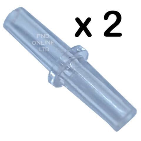 Airline Straight Connector 2pk NAT-1