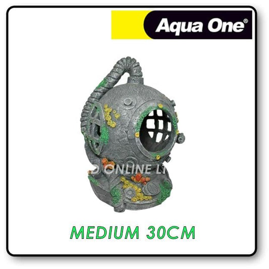 Aqua One M Diver Helmet Aquarium Ornament Deco Hide FISH TANK Aquascape