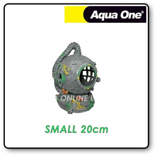 Aqua One S Diver Helmet Aquarium Ornament Deco Hide FISH TANK Aquascape