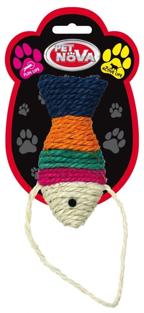 Cat Kitten sisal colourful fish toy Cat or Kitten interactive toy