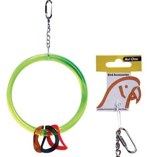 Parrot Toy Acrylic Large Ring 32cm L (22463)